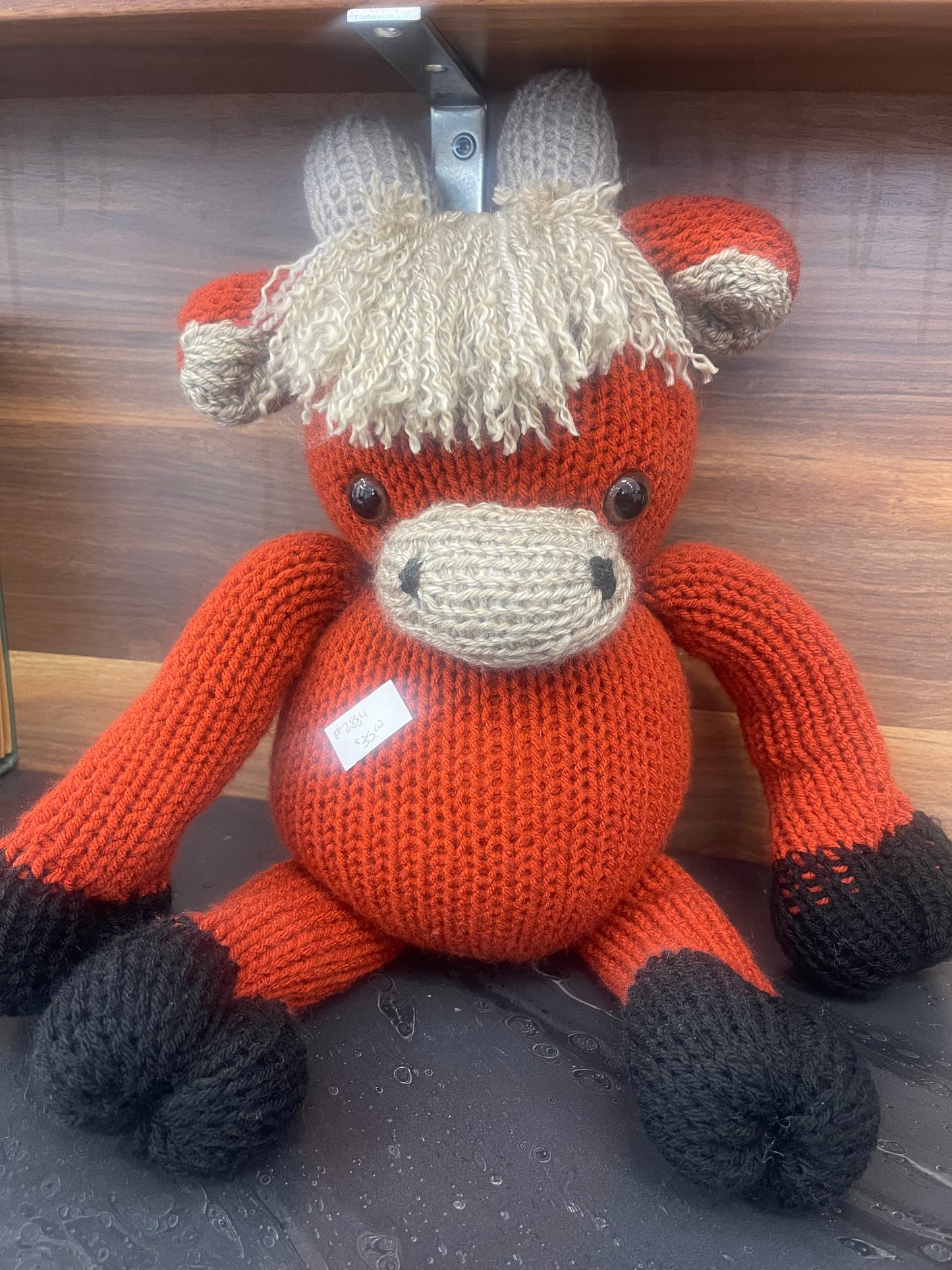 Highland cow handmade crochet stuffed animal
